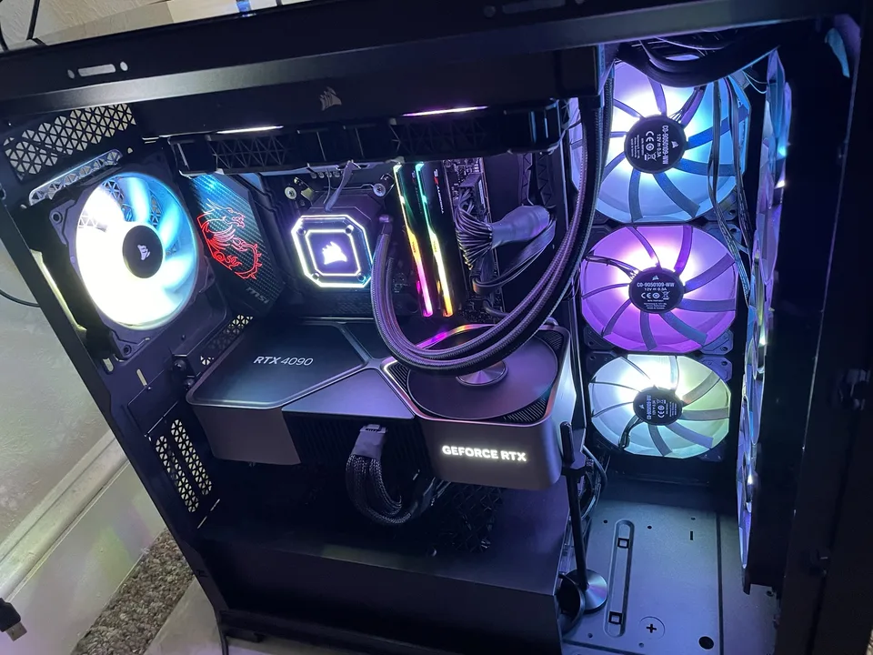 Foxworx gaming PC with RTX graphics and liquid cooling